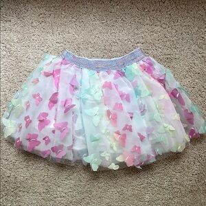1T (12 Month) Pastel Butterfly Tulle Skirt. NWT.